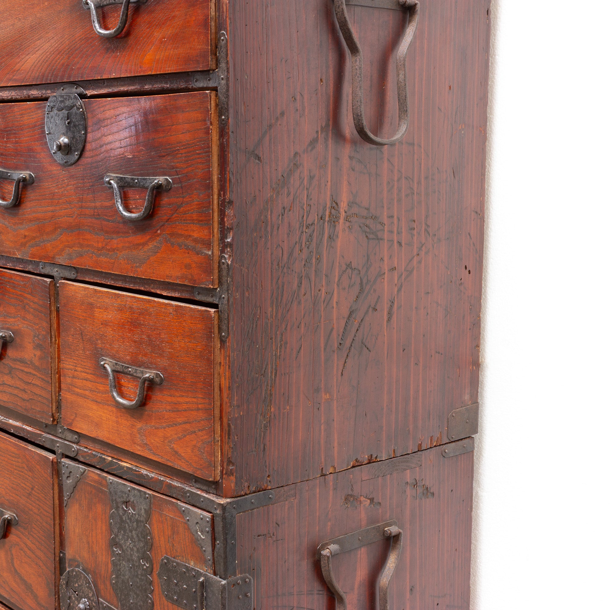 Two Section Clothing Chest from Kansai | Japanese Antique Furniture