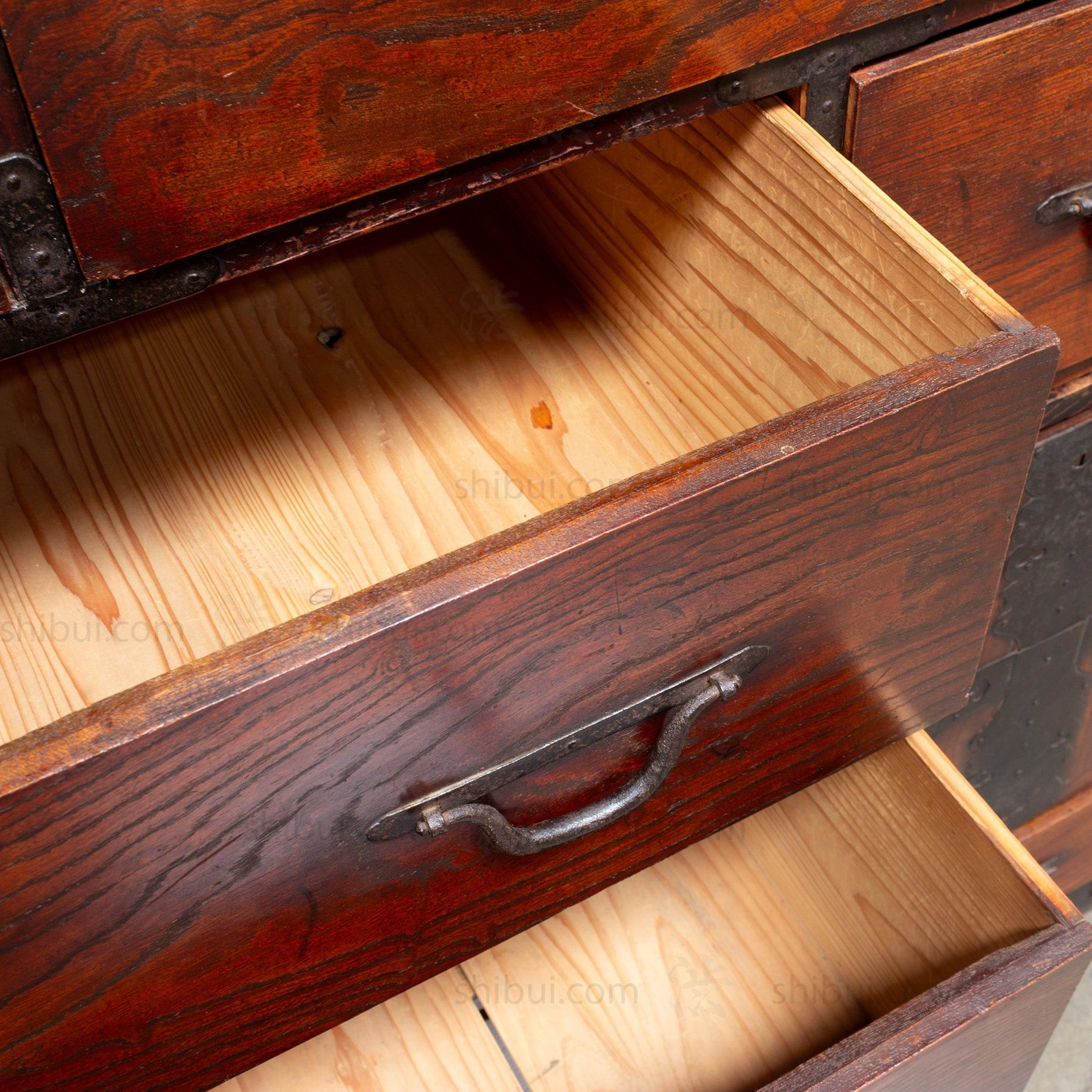 Two Section Clothing Chest from Kansai | Japanese Antique Furniture