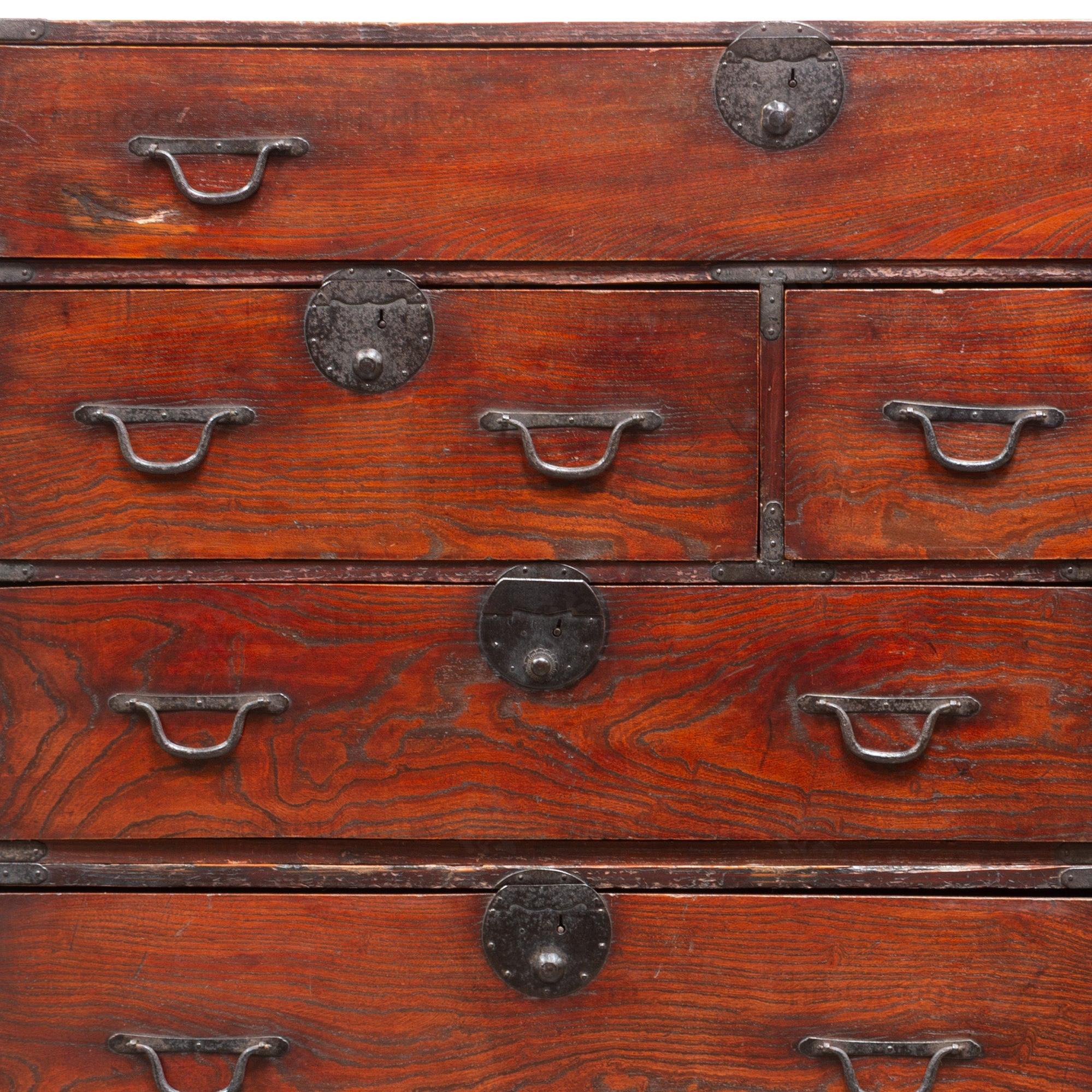 Two Section Clothing Chest from Kansai | Japanese Antique Furniture