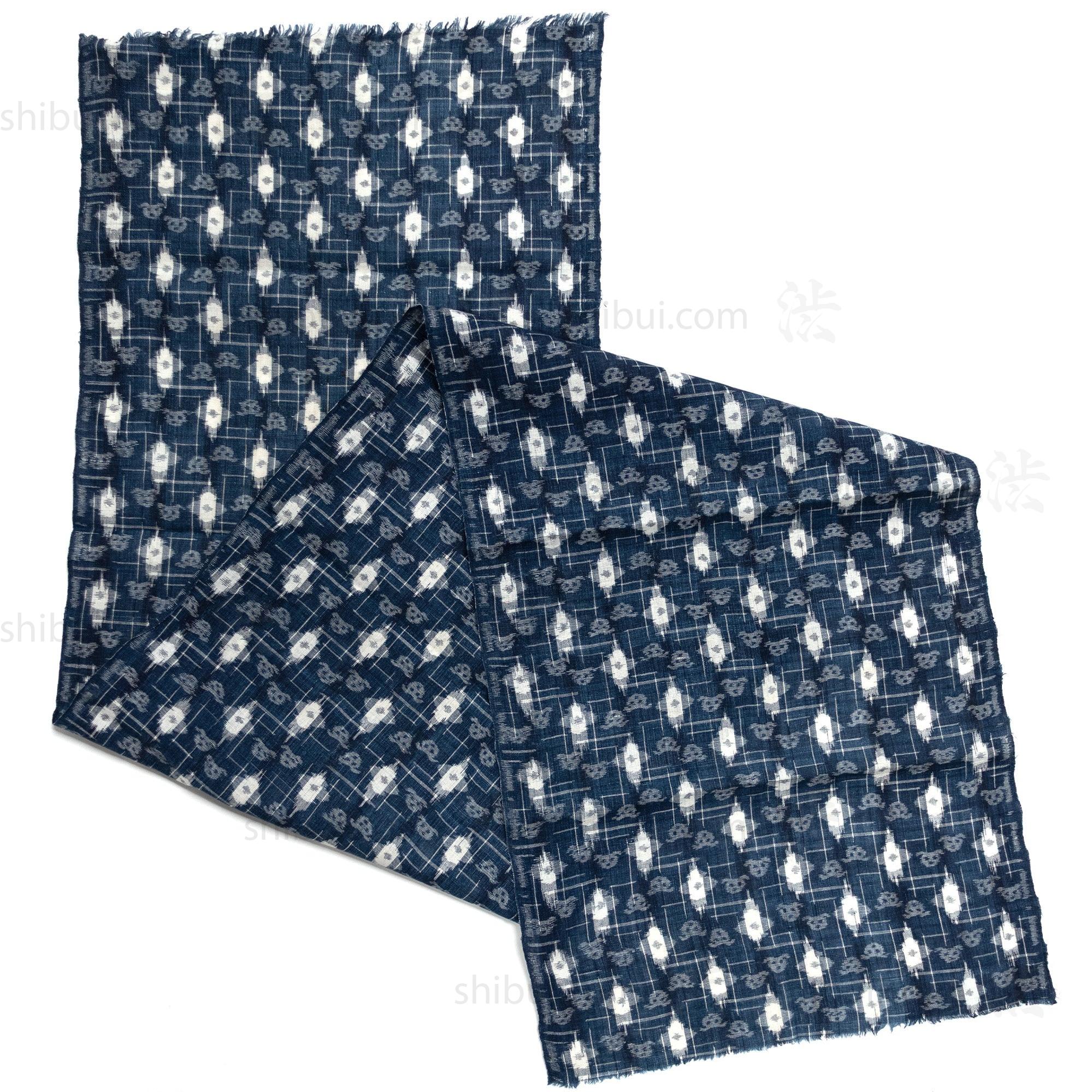 Dog E-gasuri Textile Fragment | Japanese Indigo Cotton
