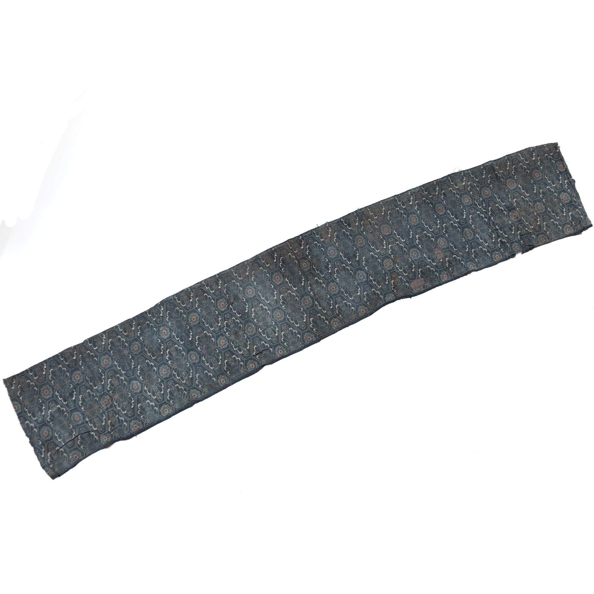 Japanese Indigo Katazome Panel With Patches