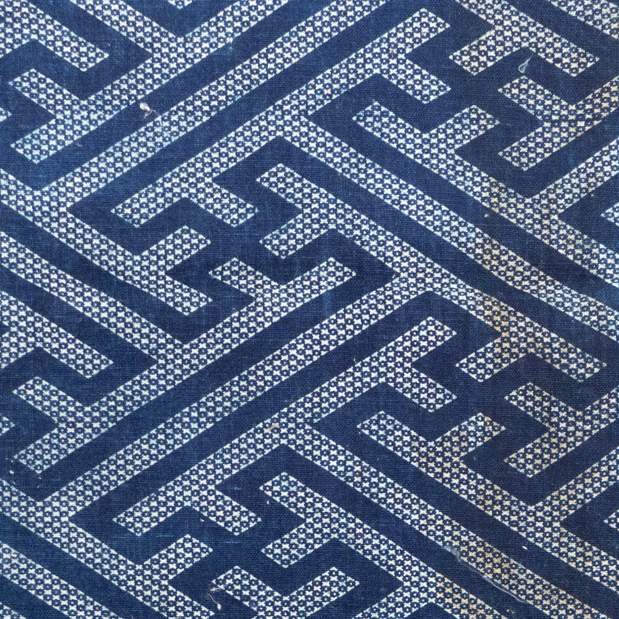 Japanese Katazome Textile Fragment