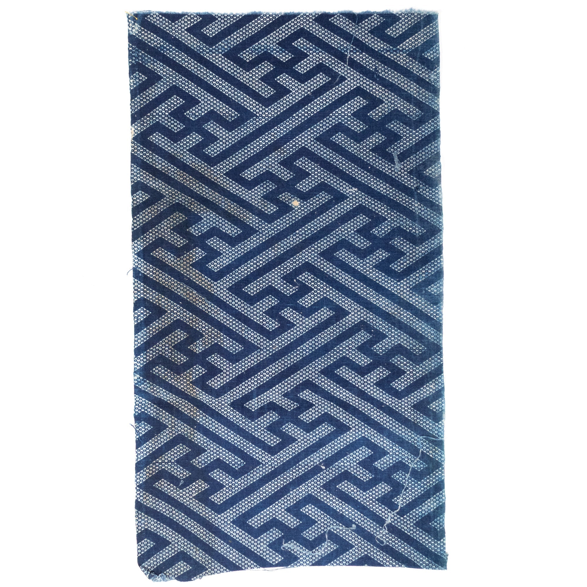 Japanese Katazome Textile Fragment