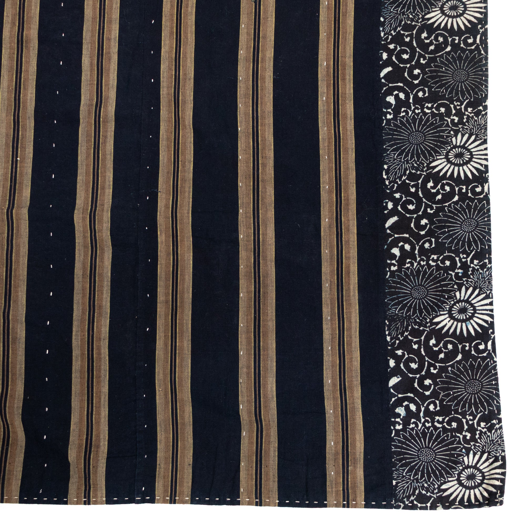 Katazome & Shima Blanket | Japanese Stencil Resisted Indigo Dyed Cotton