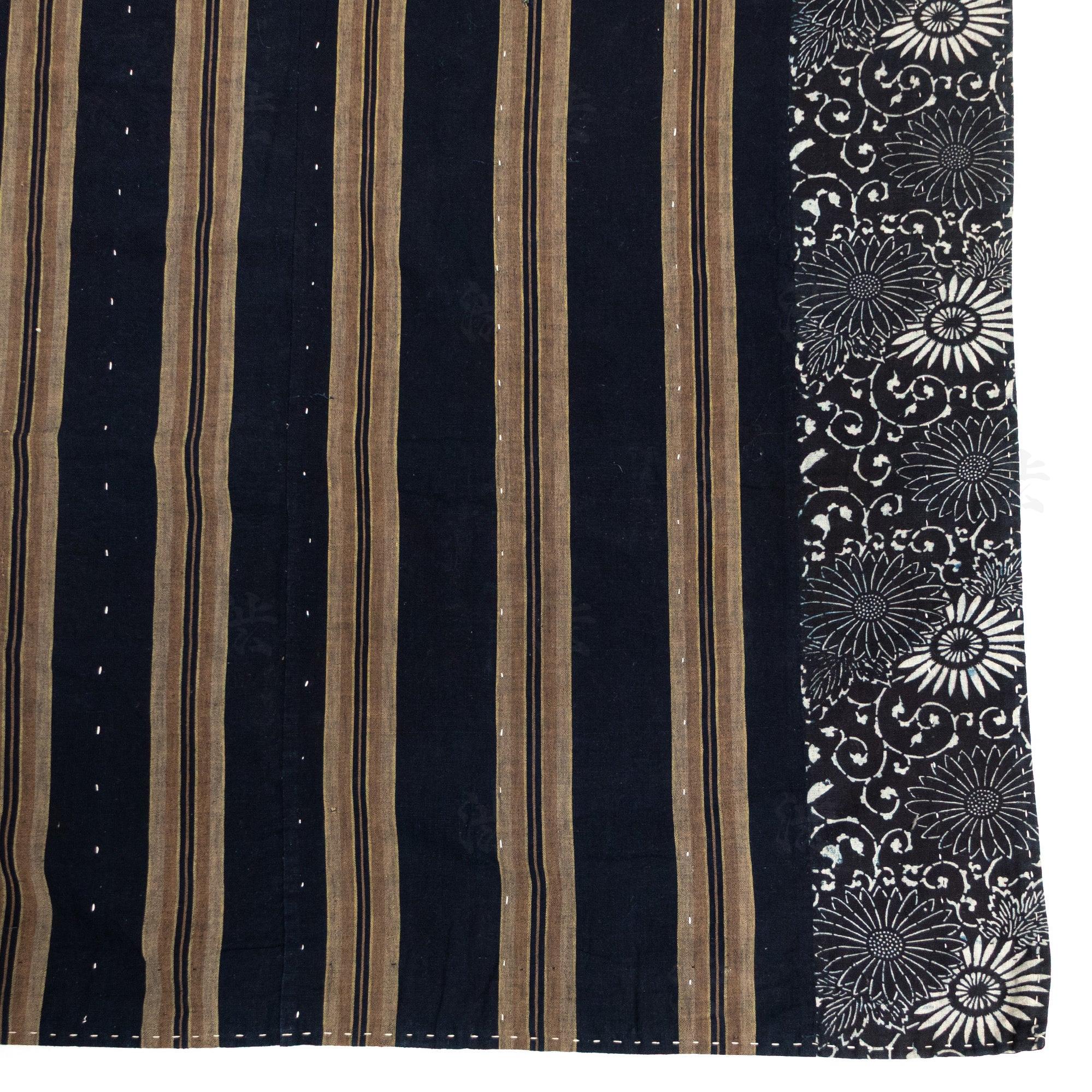 Katazome & Shima Blanket | Japanese Stencil Resisted Indigo Dyed Cotton