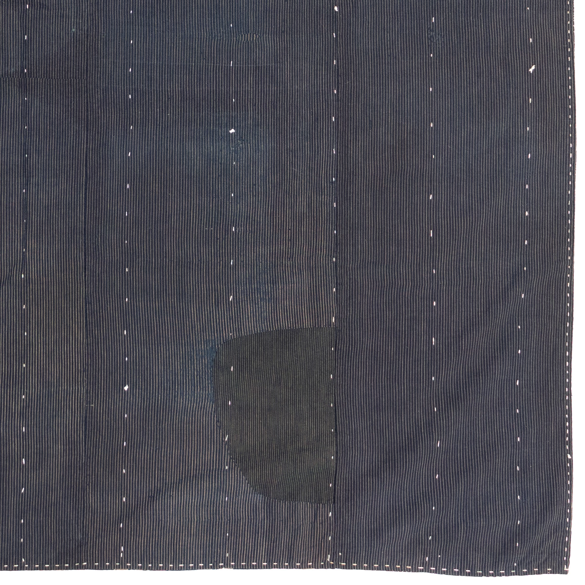 Katazome & Shima Blanket | Japanese Stencil Resisted Indigo Dyed Cotton