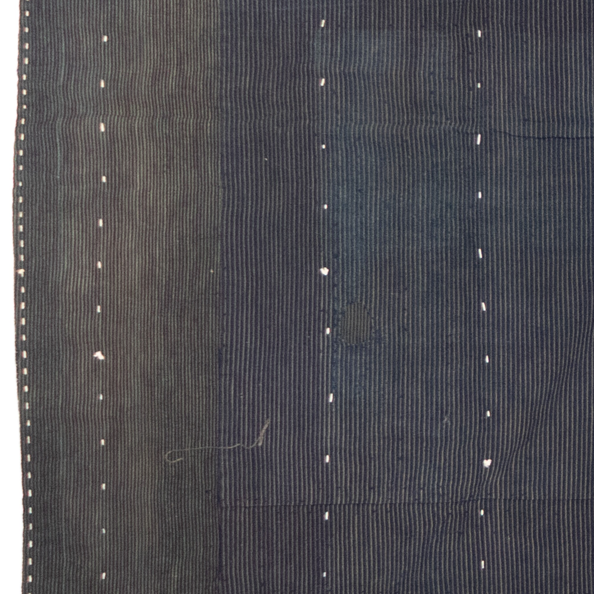 Katazome & Shima Blanket | Japanese Stencil Resisted Indigo Dyed Cotton