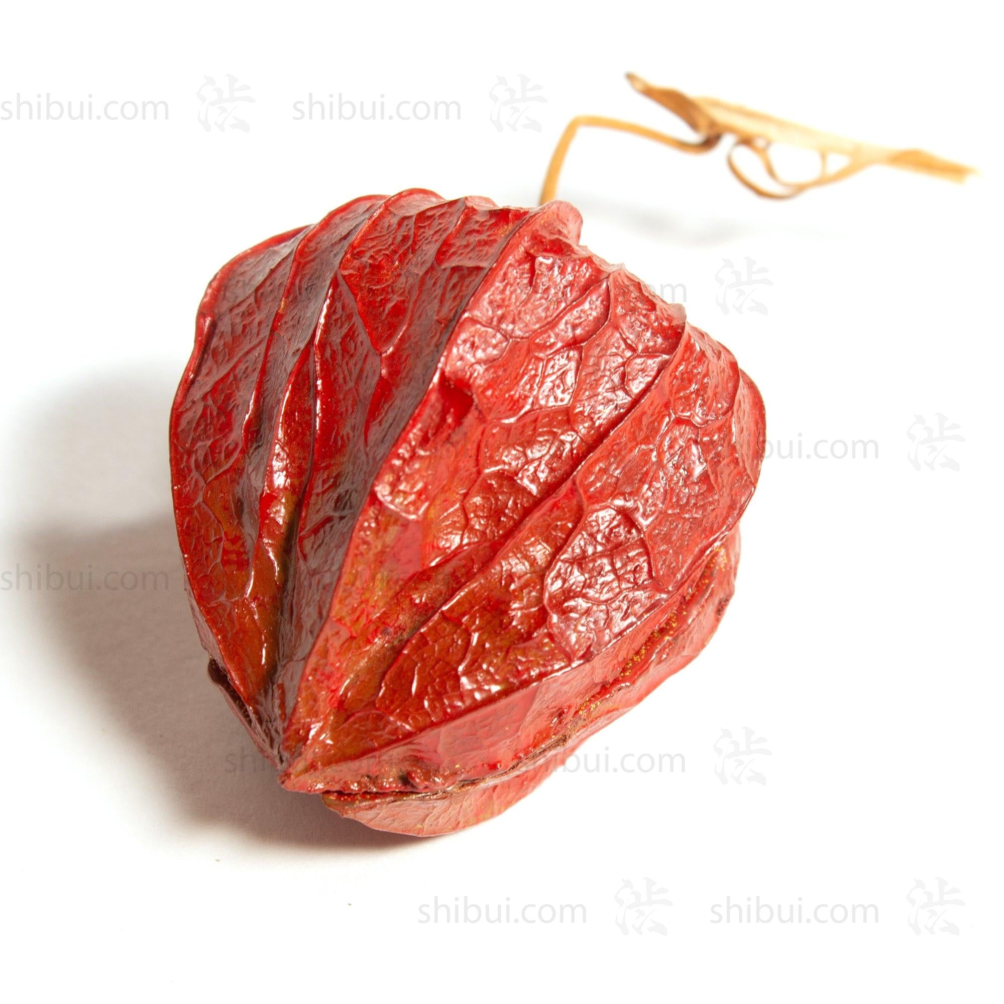 Lacquered Chinese Lantern Kogo | Japanese Incense Storage Container