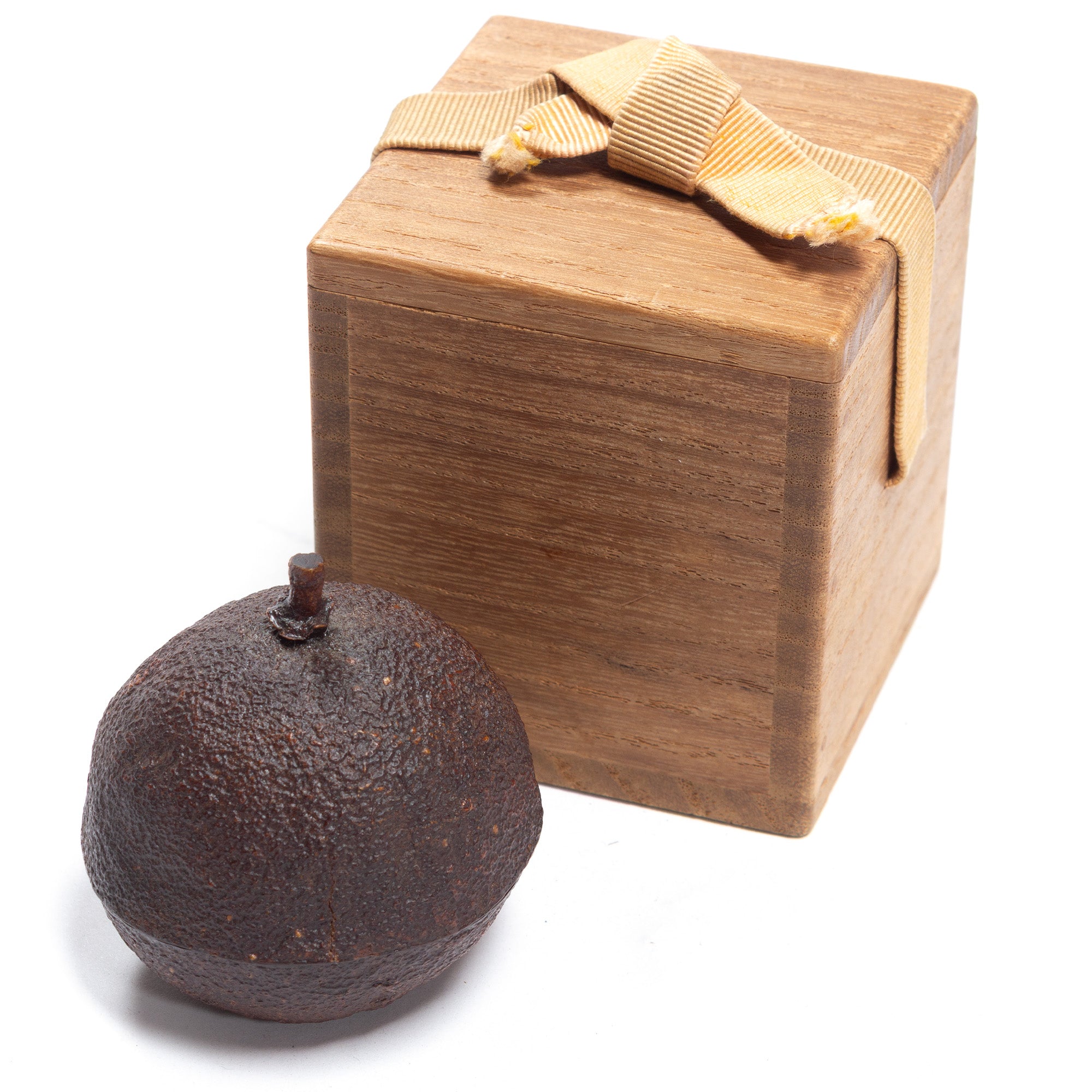 Lacquered Citrus Peel Kogo | Japanese Incense Storage Container