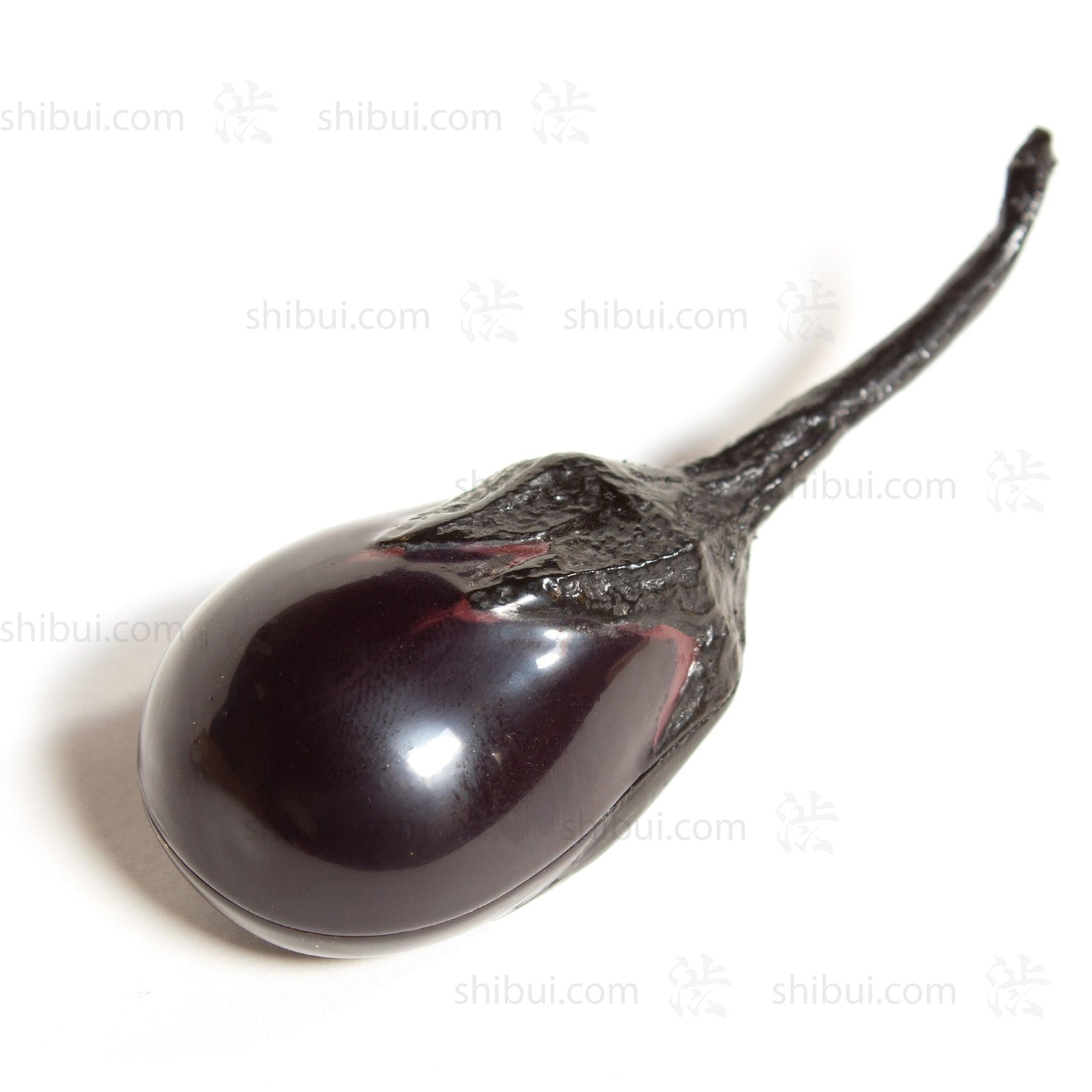 Lacquered Eggplant Kogo | Japanese Incense Storage Container