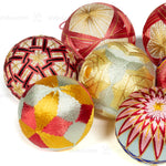 Temari Ball Set of 9 - Traditional Folk Art Toy