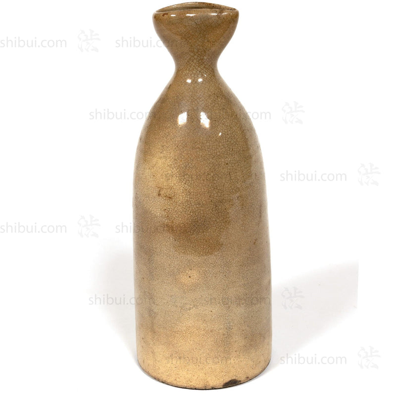 Seto Sake Bottle - Antique Japanese Rice Wine Bottle