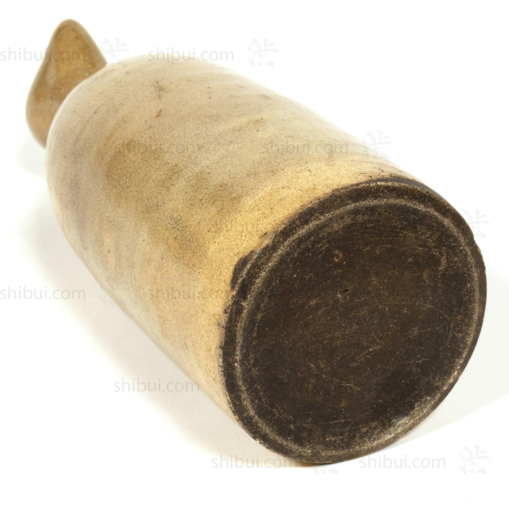 Seto Sake Bottle - Antique Japanese Rice Wine Bottle