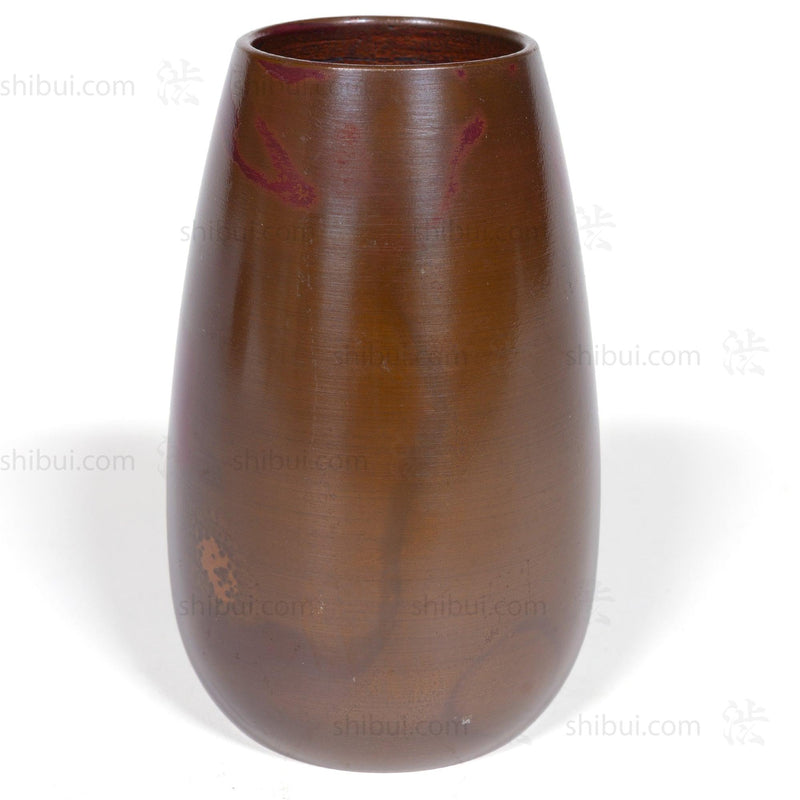 Vintage Bronze Vase With Red Spots