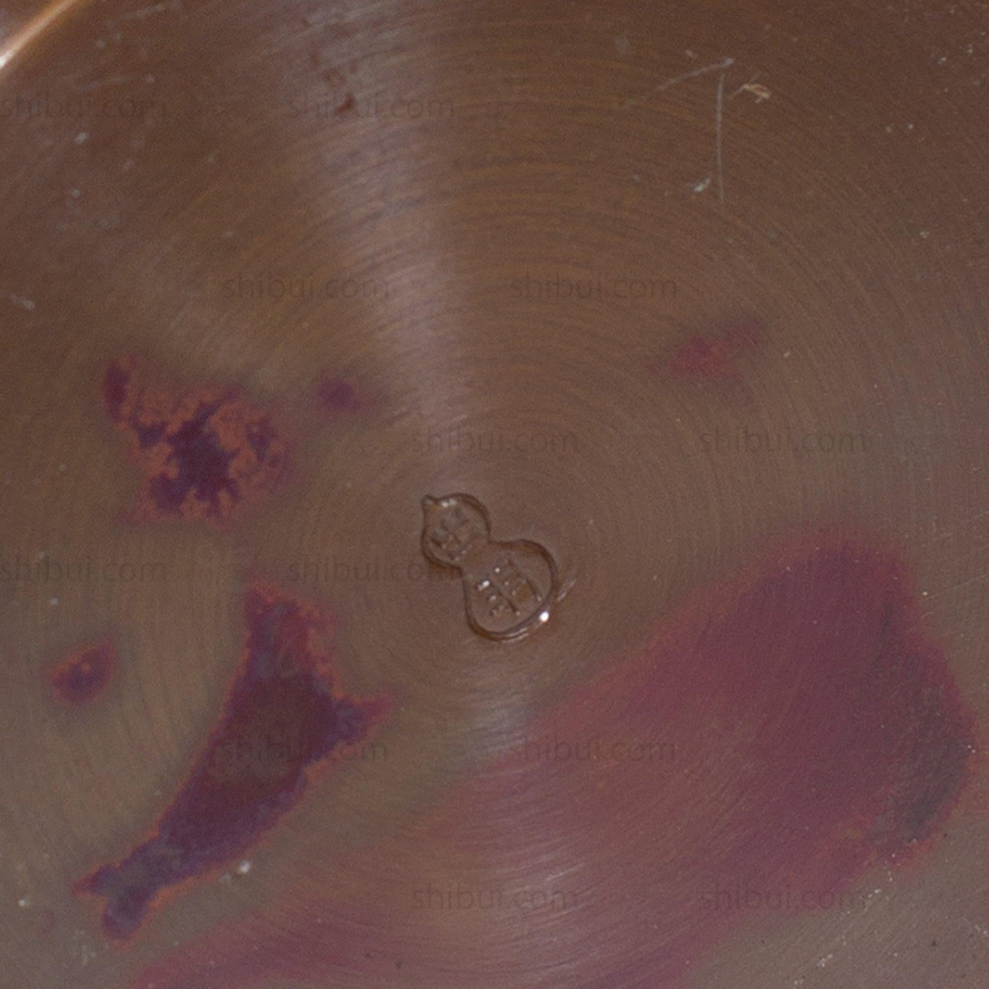 Vintage Bronze Vase With Red Spots