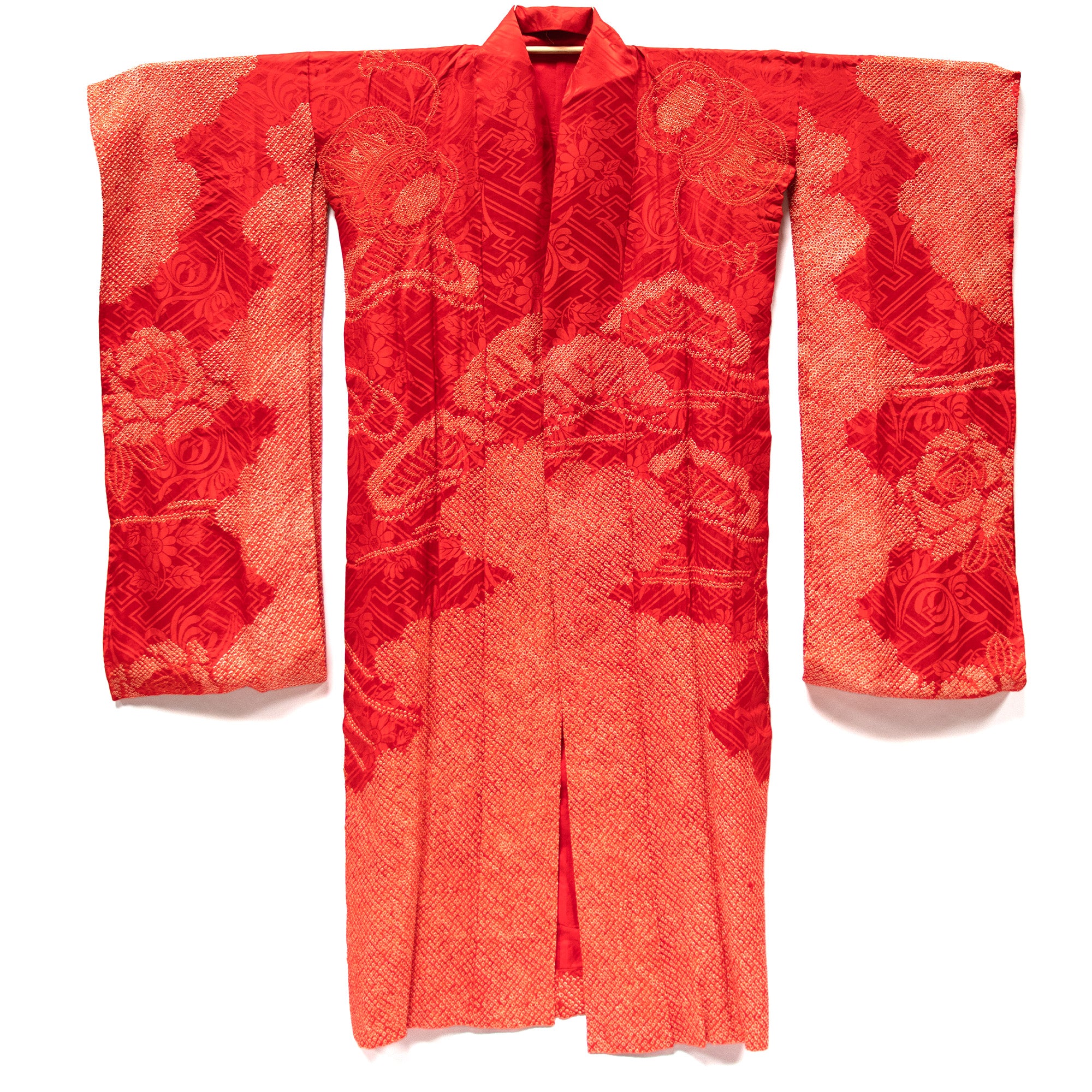 Kyo-Kanoko Shibori Tie Dyed Kimono
