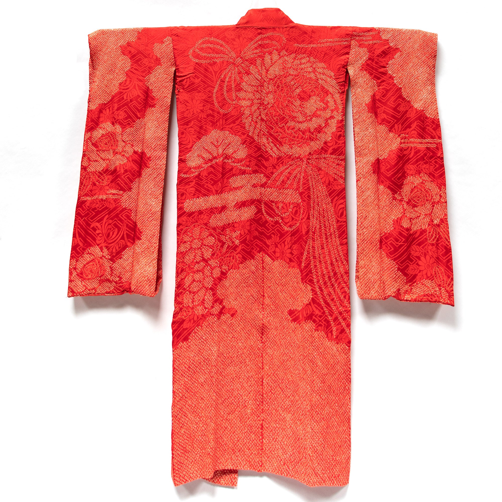 Kyo-Kanoko Shibori Tie Dyed Kimono