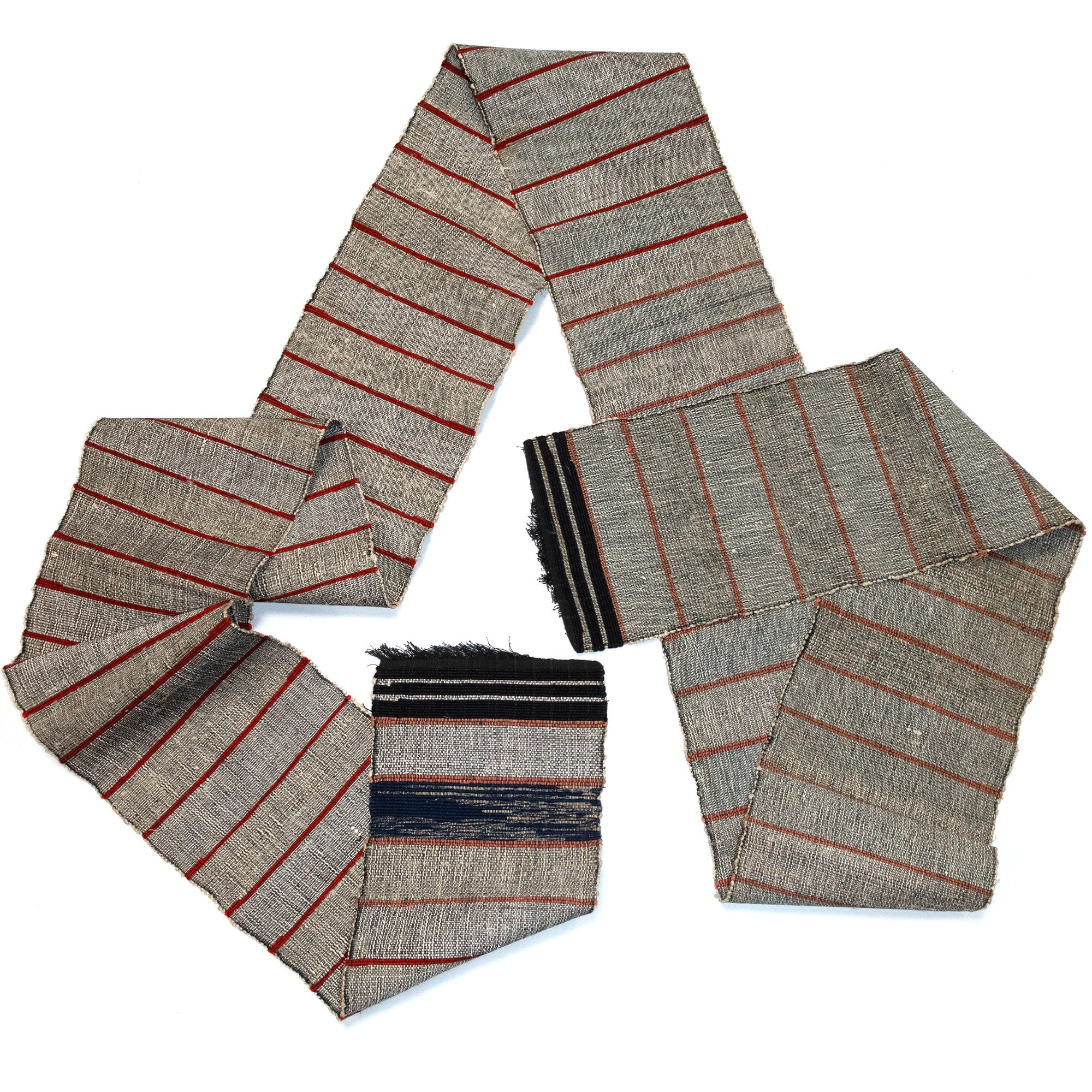 Sakiori Obi | Recycled Silk Upcycled Ragweave Belt