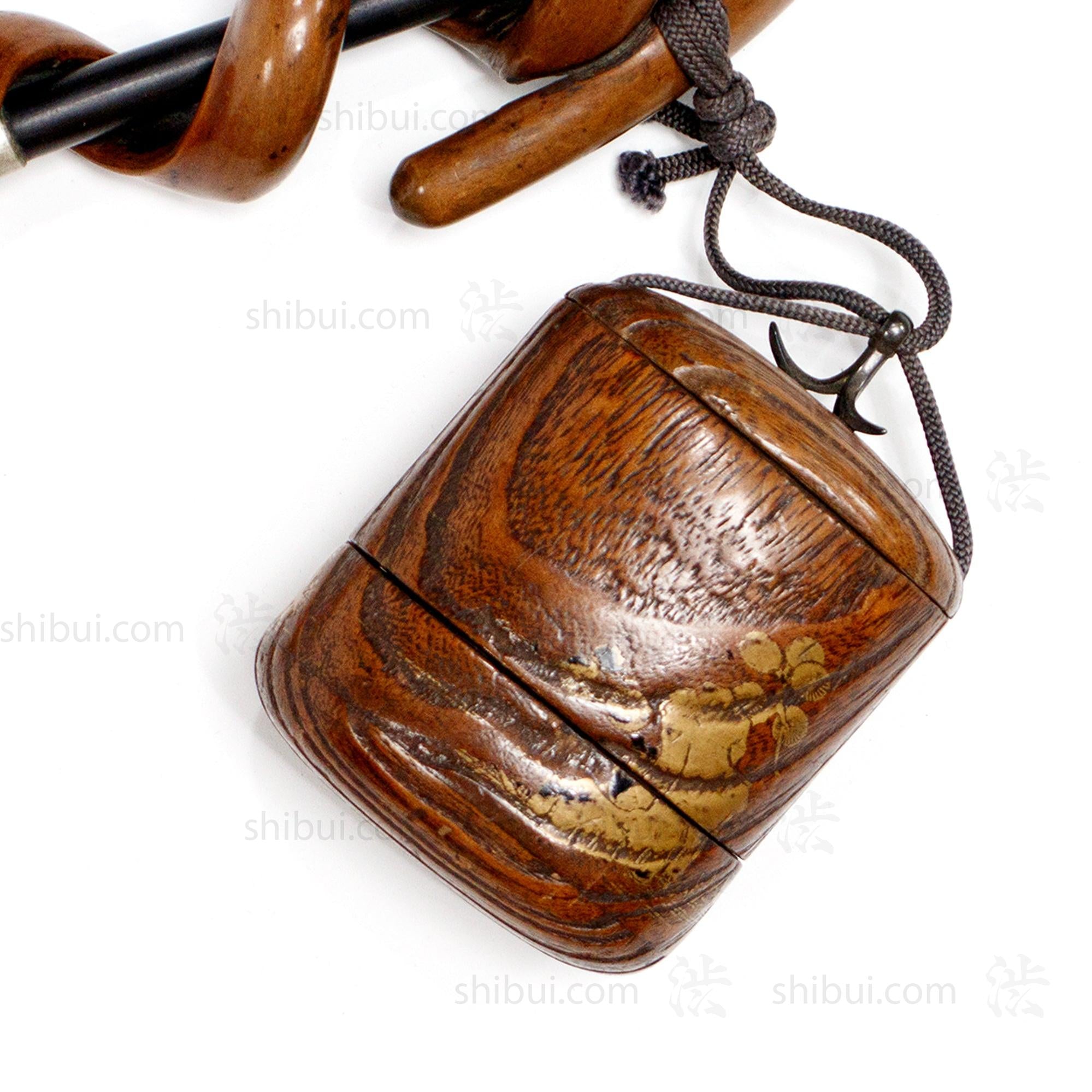 Antique Japanese Tonkotsu Pouch and Kiseru Pipe