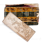 Ladies velvet wallet with bronze mirror