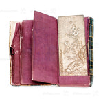 Ladies velvet wallet with bronze mirror