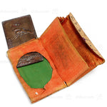 Ladies Brocade Wallet with Bronze Mirror