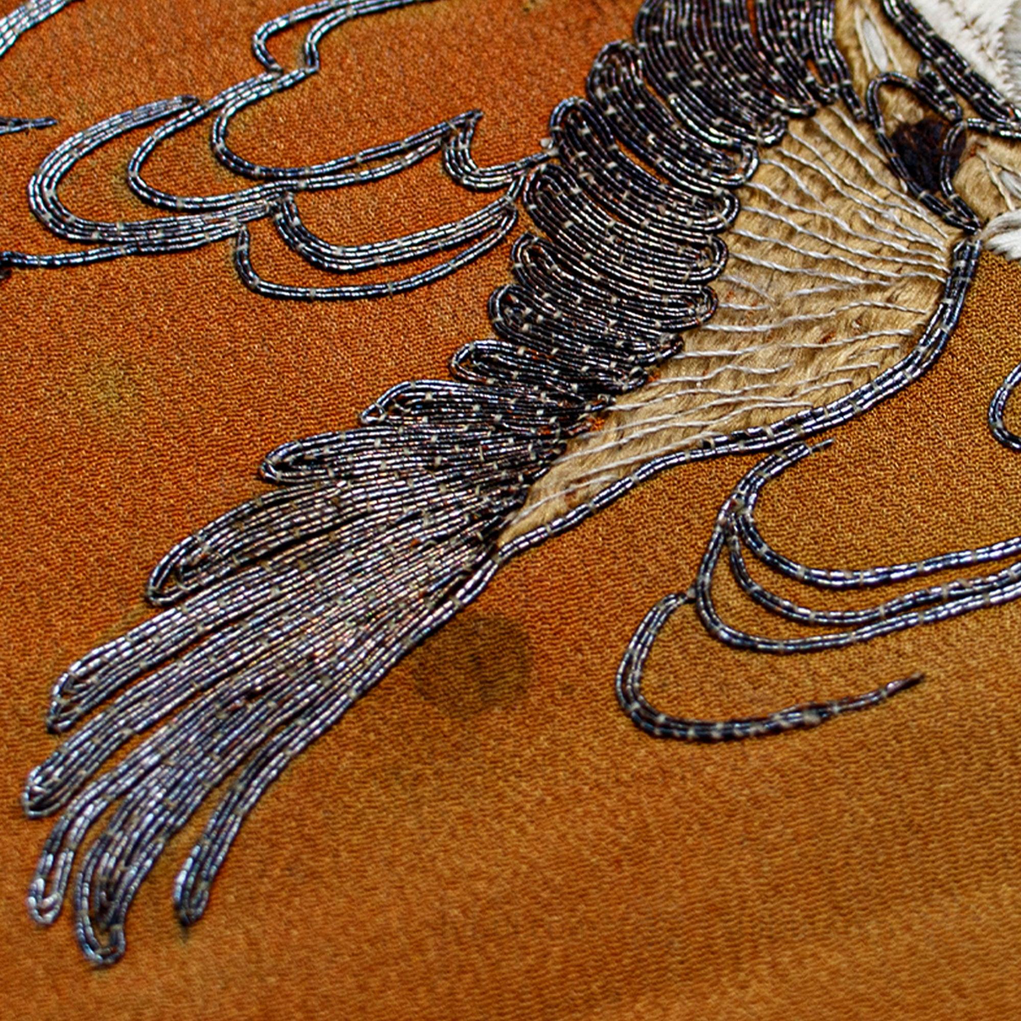 Crane Fukusa Japanese Antique Gift Cover