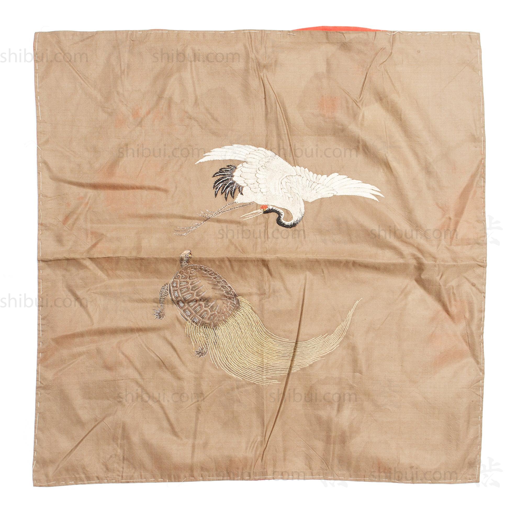 Tsurukame Fukusa Japanese Antique Gift Cover