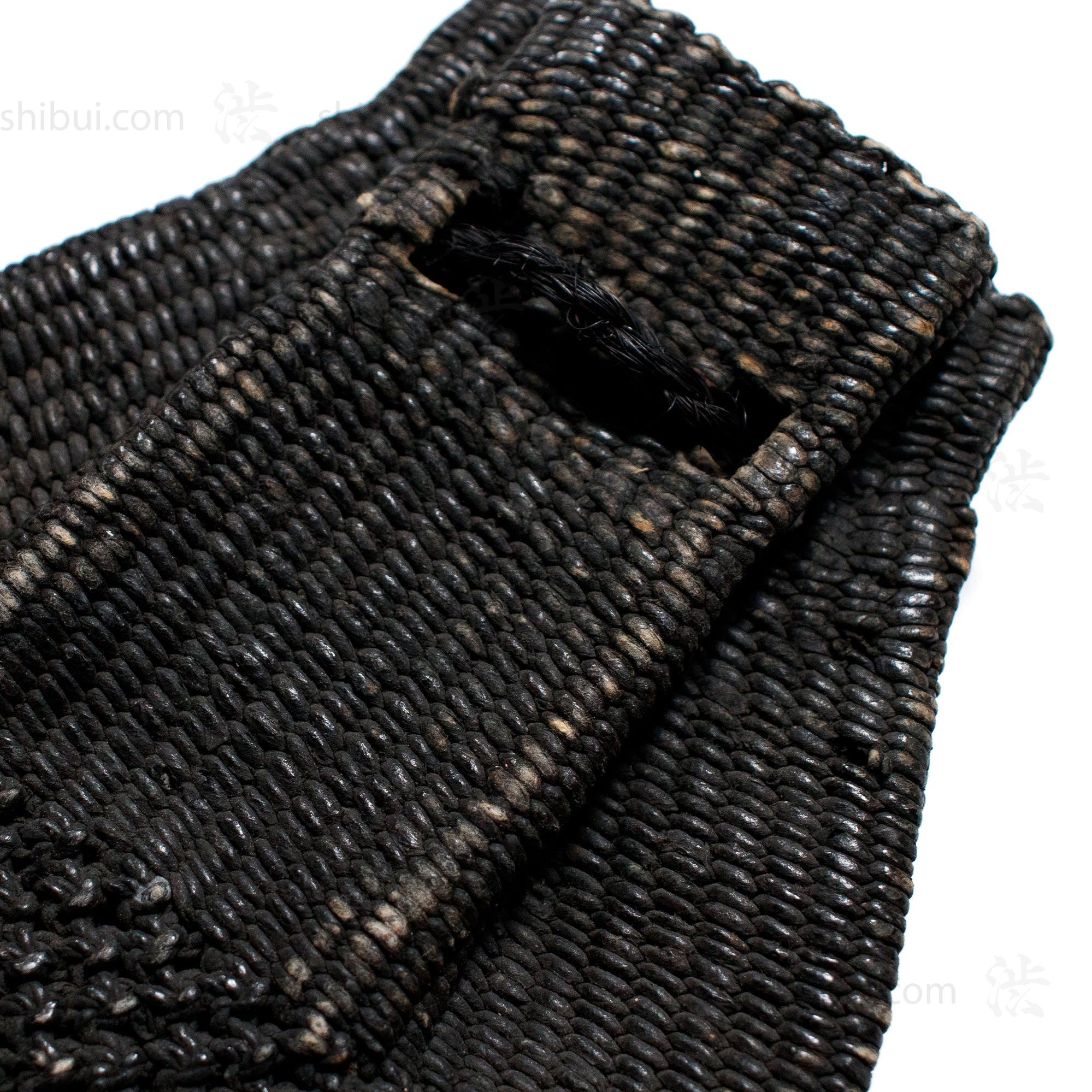 Antique Lacquered Woven Paper Document Bag