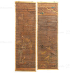 E-Sudare Split Bamboo Blind With Birds | Set of 2
