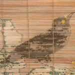 E-Sudare Split Bamboo Blind With Birds | Set of 2