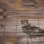 E-Sudare Split Bamboo Blind With Birds | Set of 2
