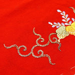 Goldwork Silk Eri | Japanese Antique Kimono Collar