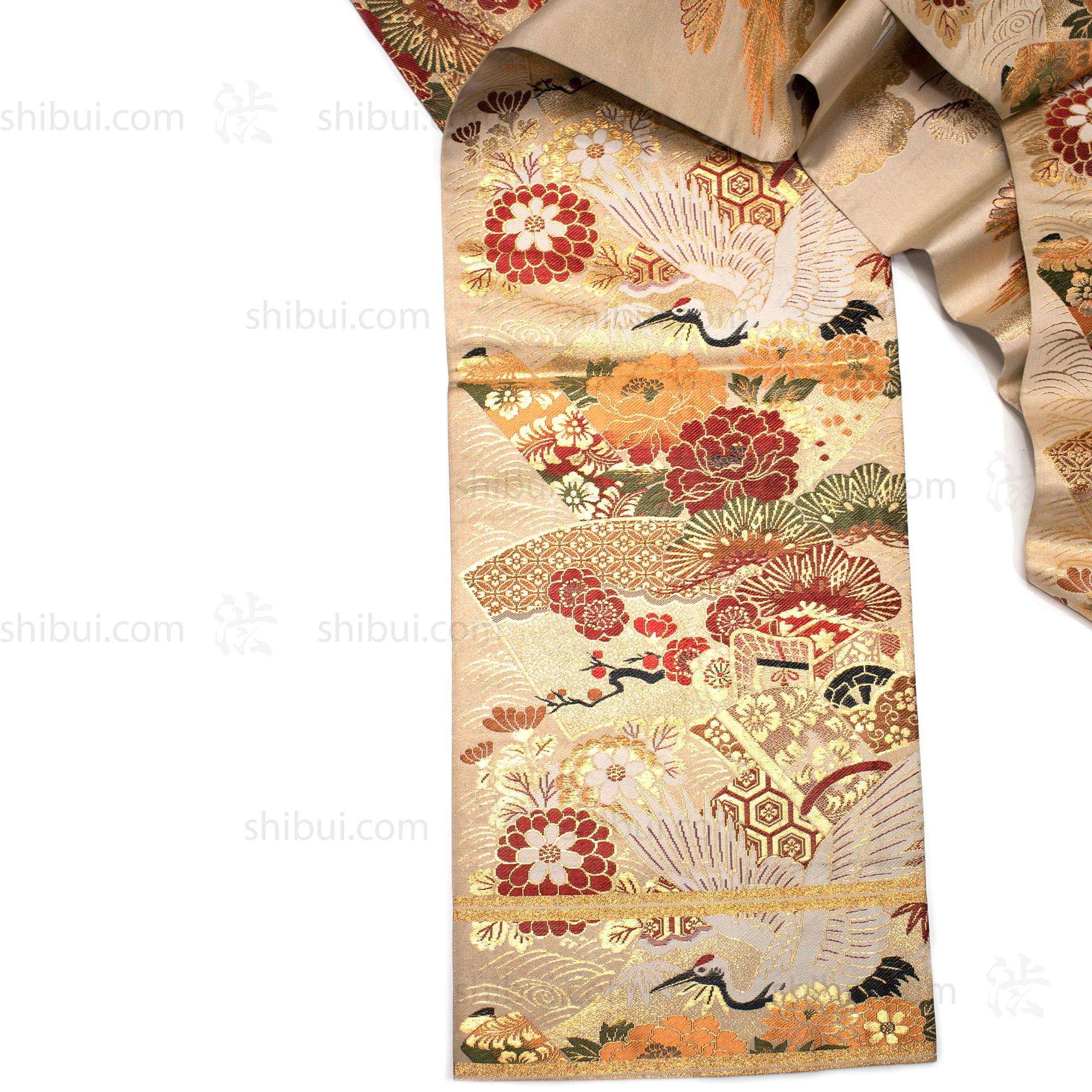 Double Sided Fukuro Obi | Japanese Silk Brocade