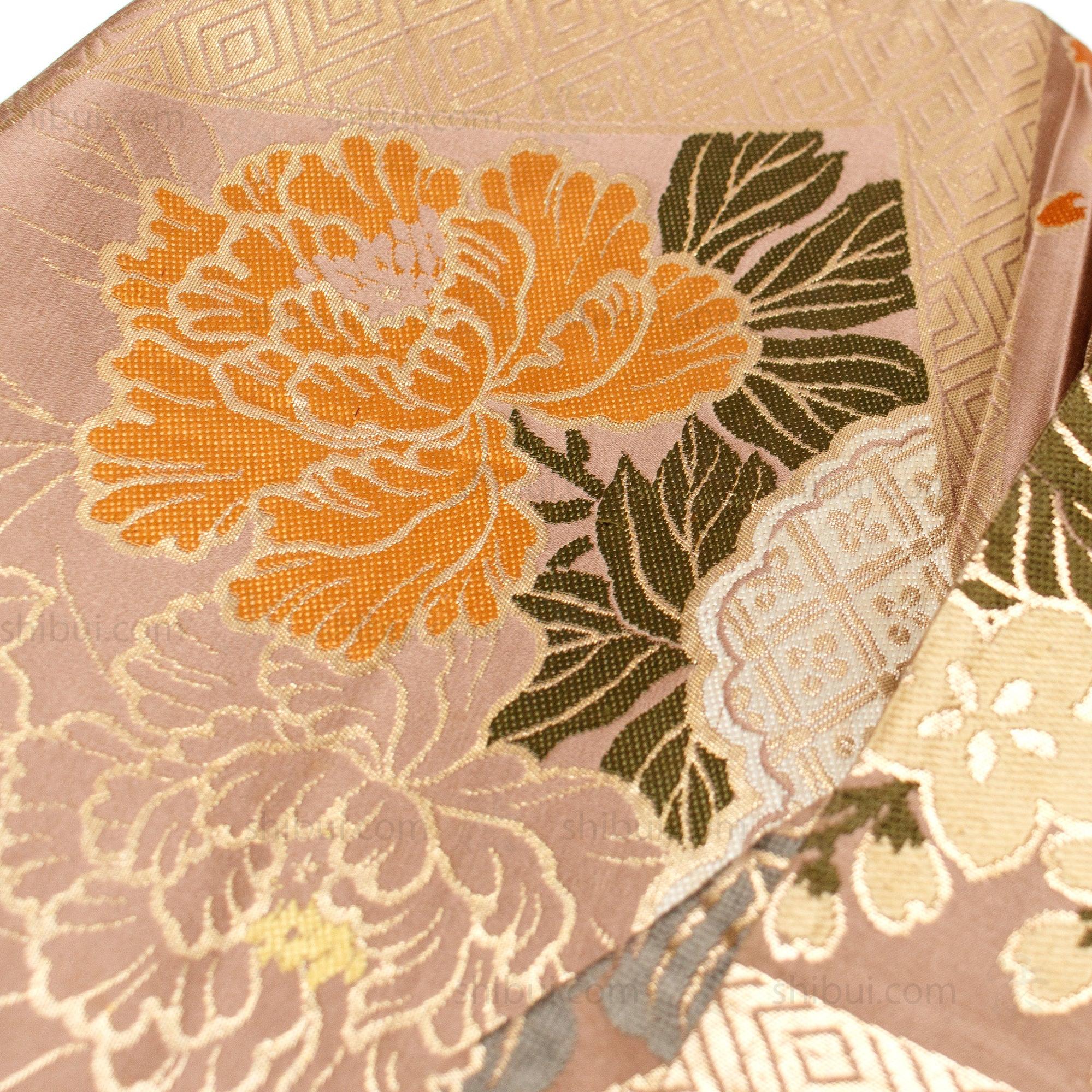 Japanese Silk Brocade Maru Obi