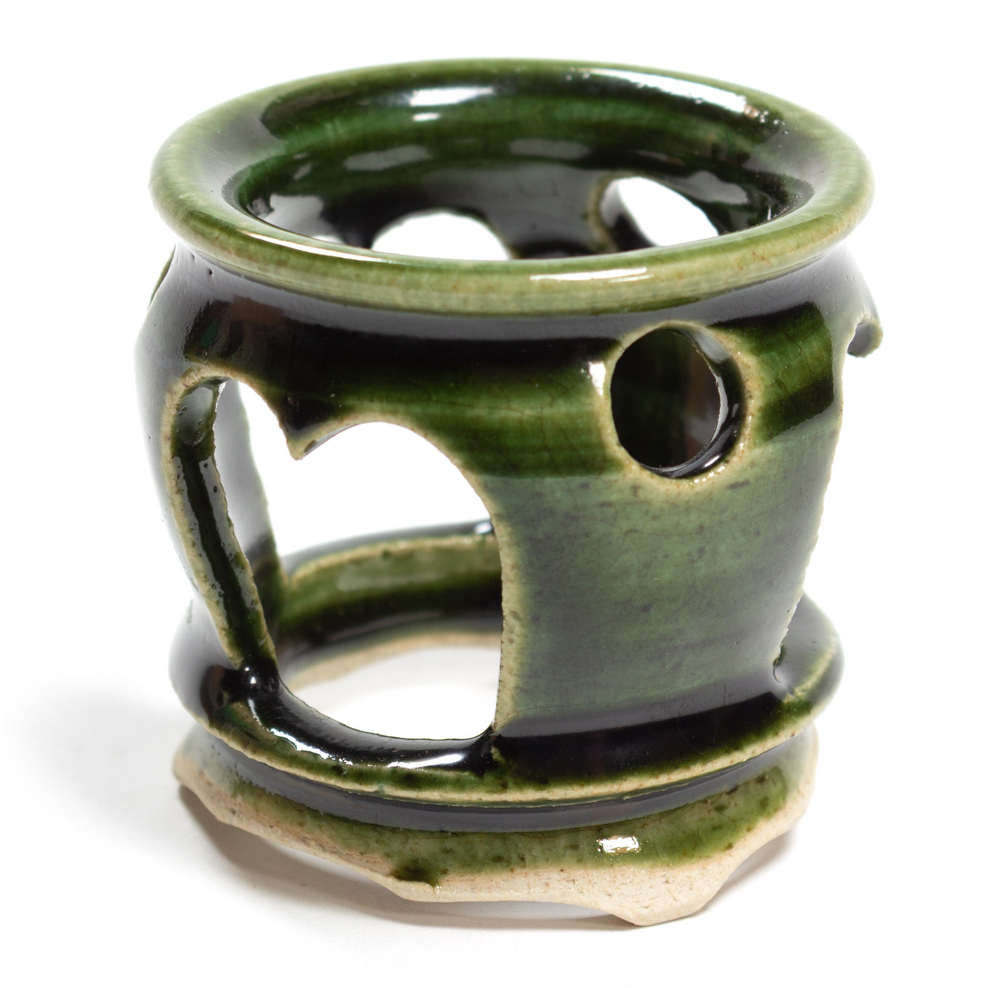 Oribe Ceramic Futaoki | Vintage Ladle Rest