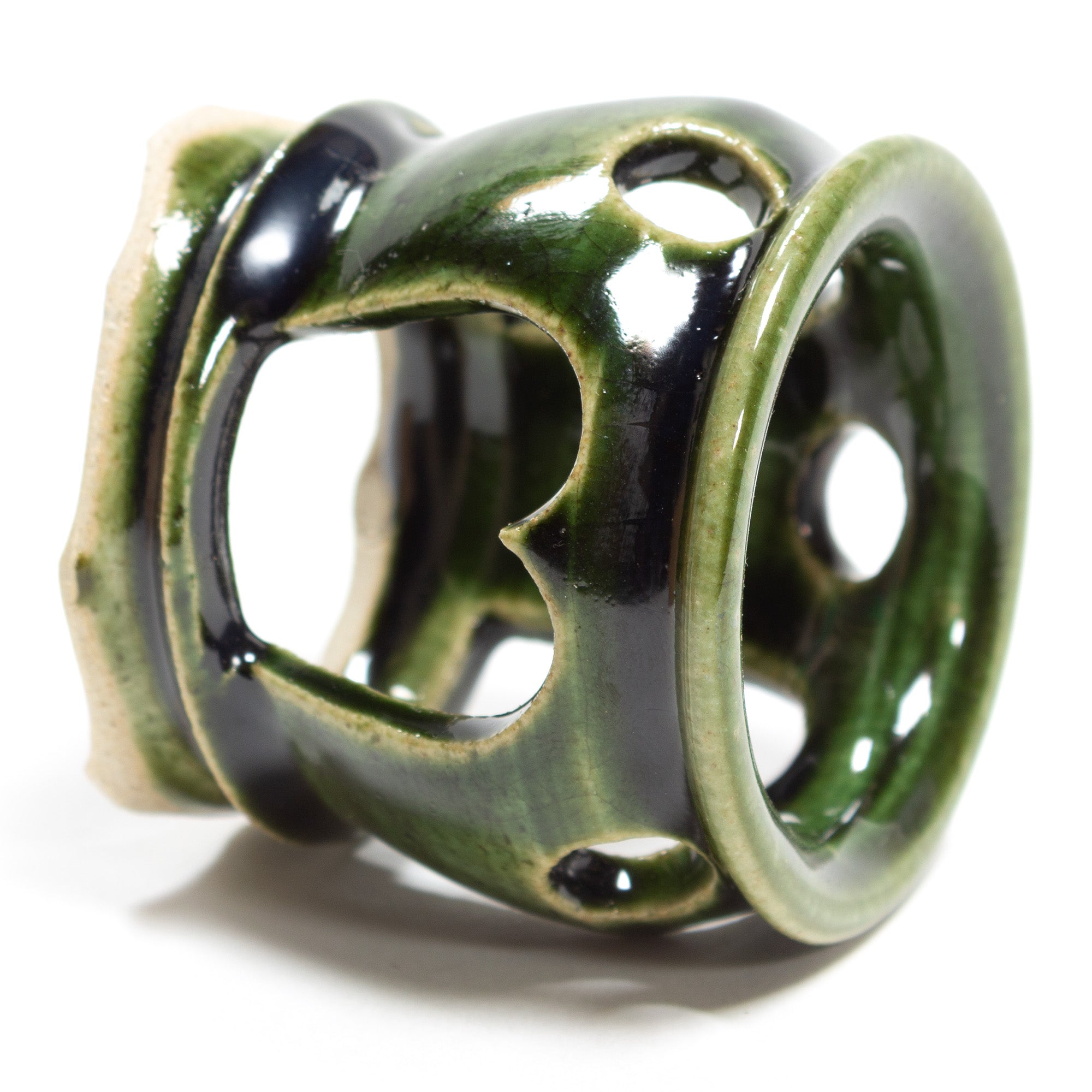 Oribe Ceramic Futaoki | Vintage Ladle Rest