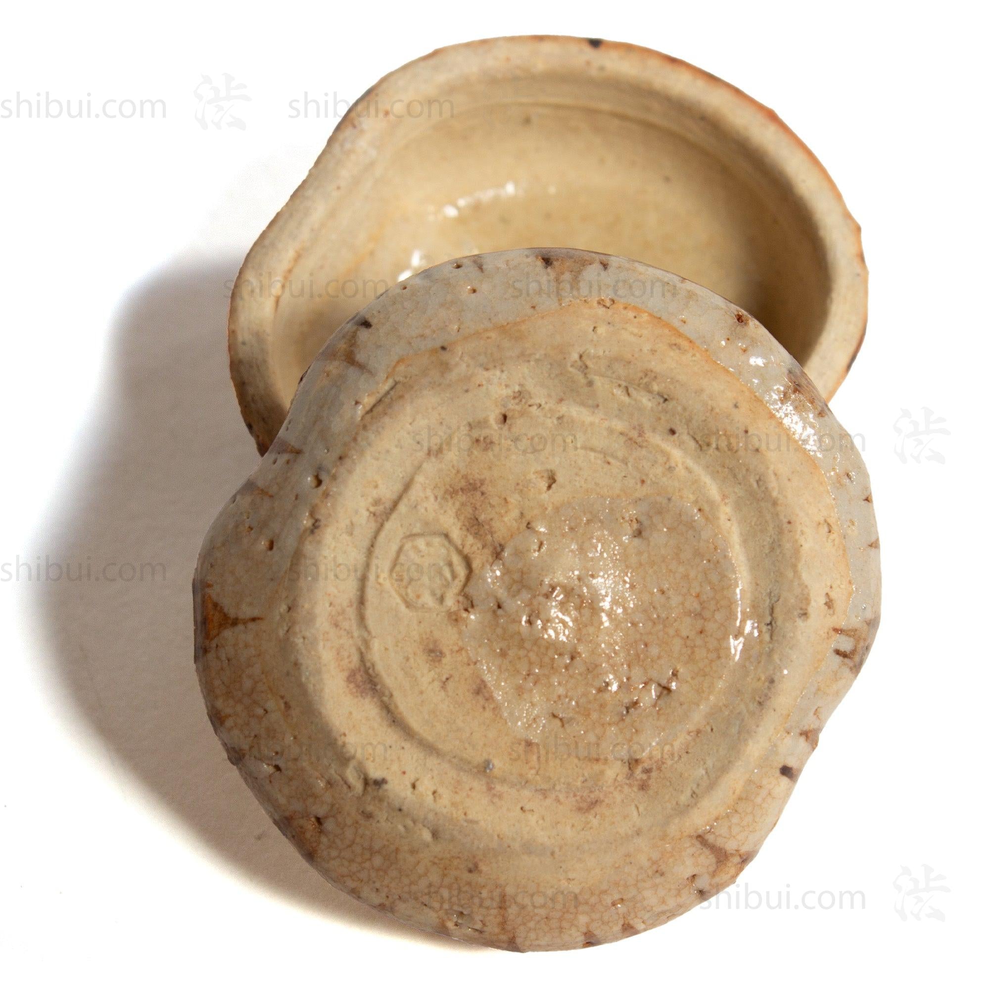 Oribe Ceramic Kogo  | Japanese Incense Storage Container