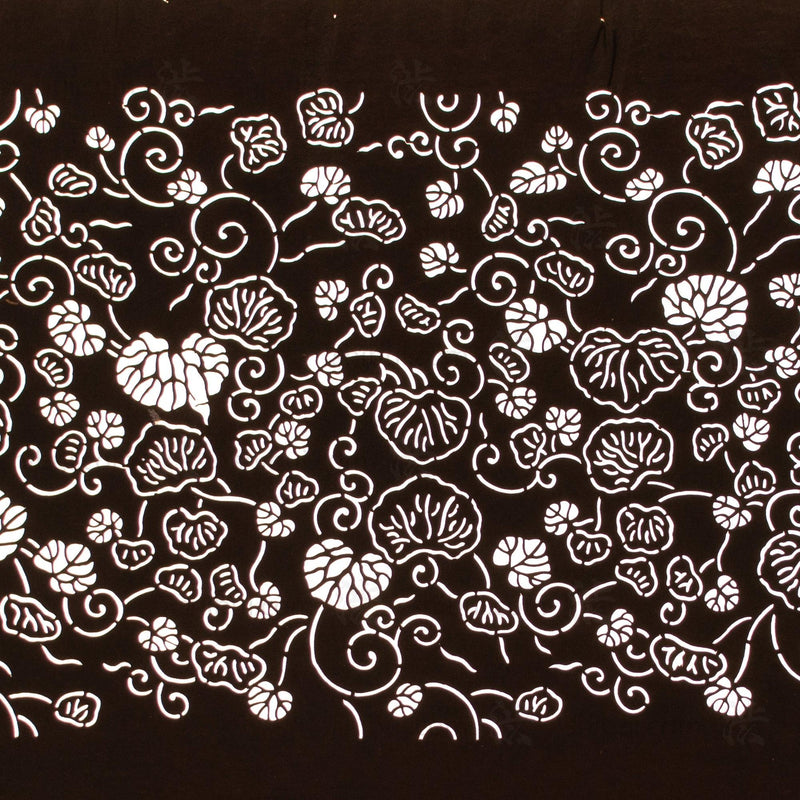 Meiji Leaf Katagami | Japanese Lacquered Paper Stencil