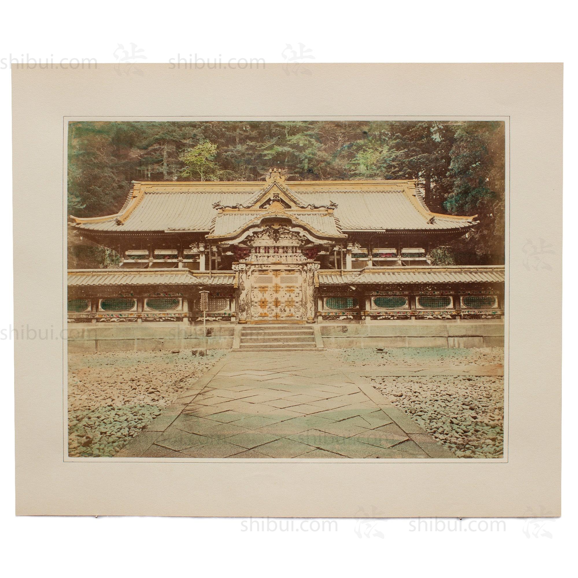 Hand Tinted Albumen of Toshogu Shrine | Antique Japanese Photograph