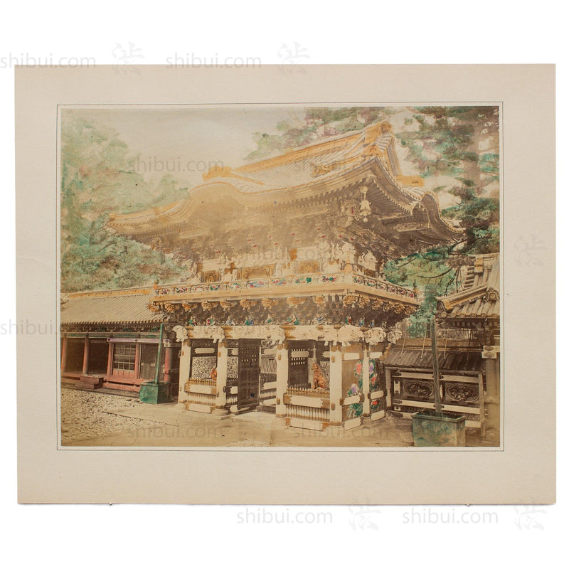 Hand Tinted Albumen of Karamon Gate | Antique Japanese Photograph