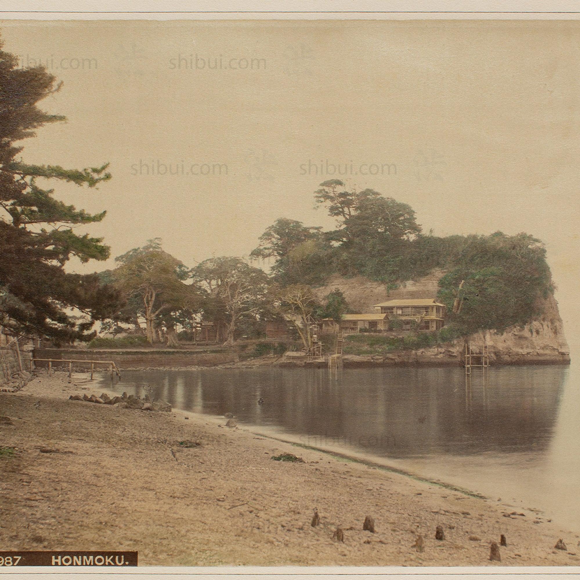 Hand Tinted Albumen of Honmoku | Antique Japanese Photograph