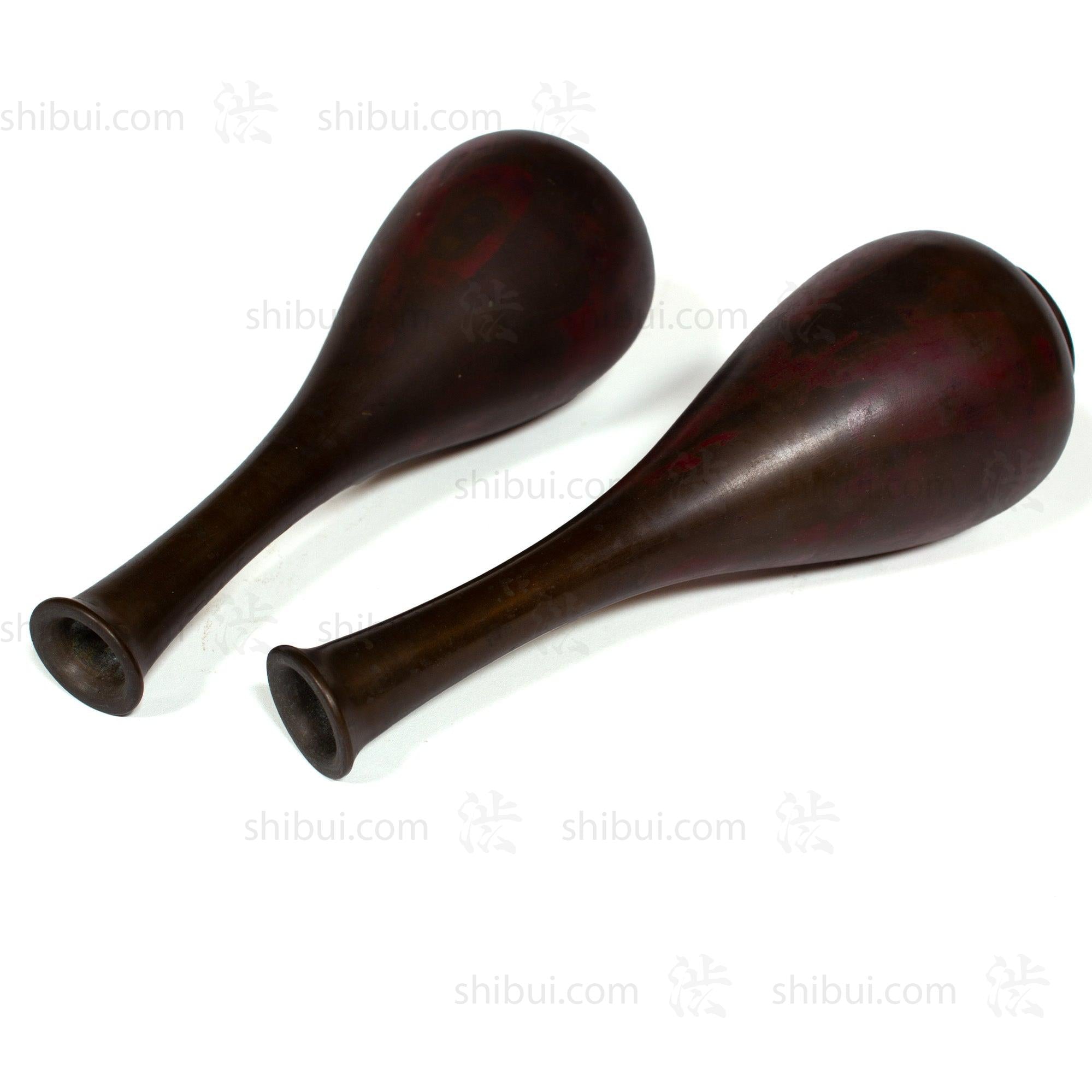 Pair of Vintage Bronze Vases