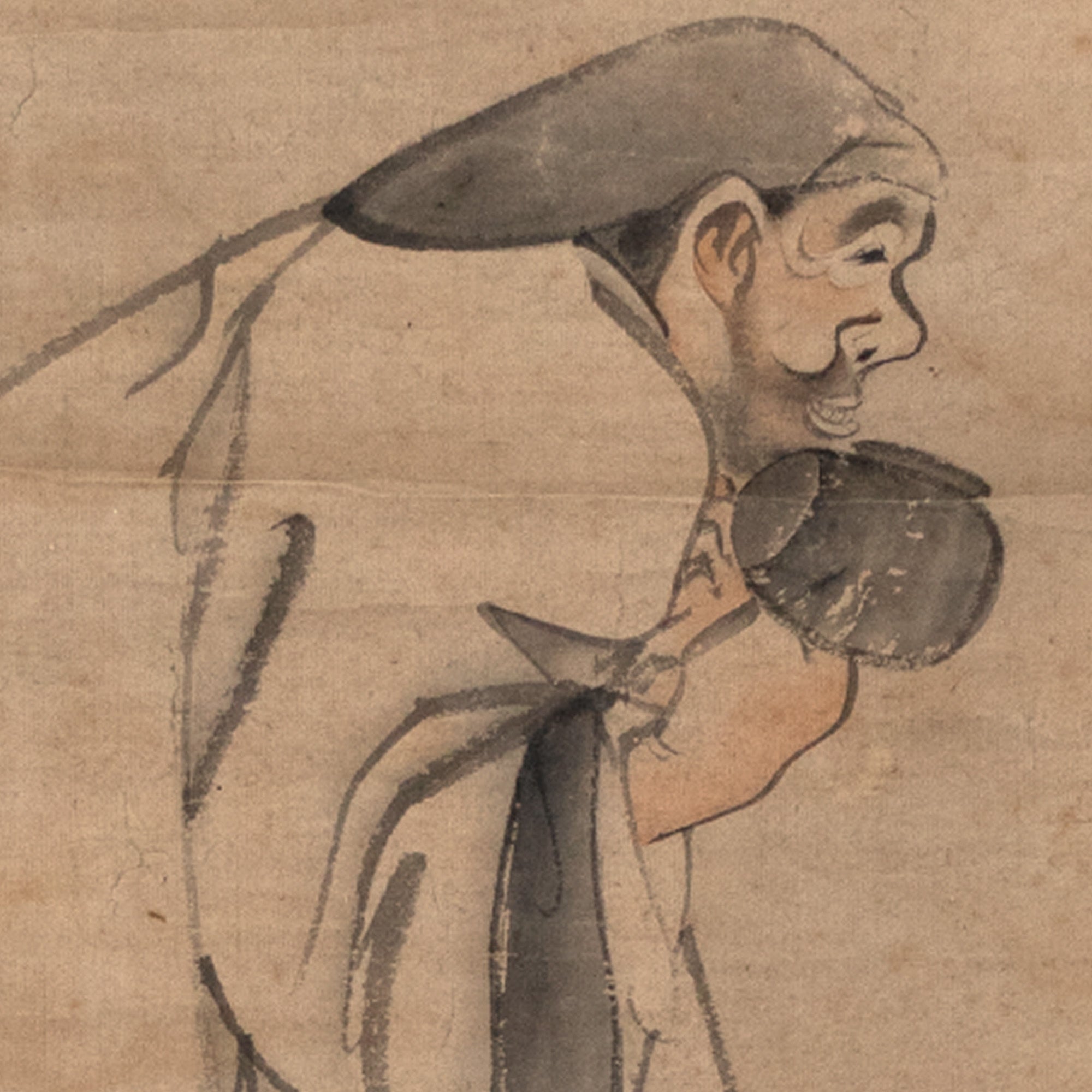 Pair of Scrolls Depicting Daikoku and Ebisu