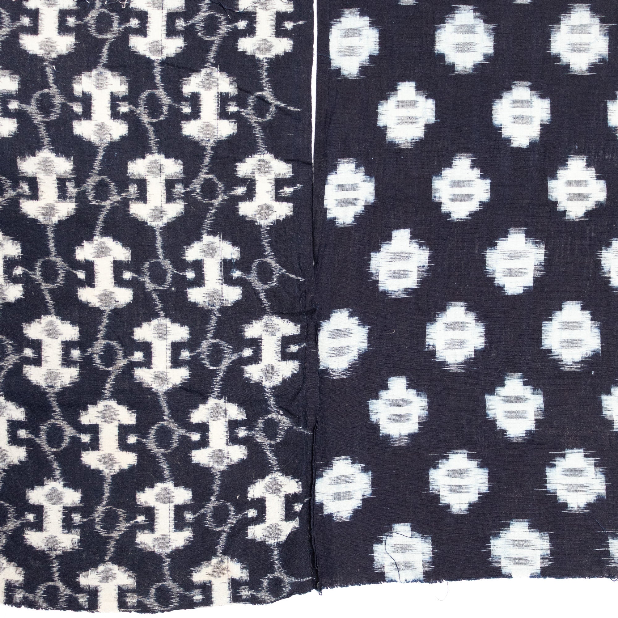 Japanese Indigo Kasuri Ikat 3 Panel Futonji