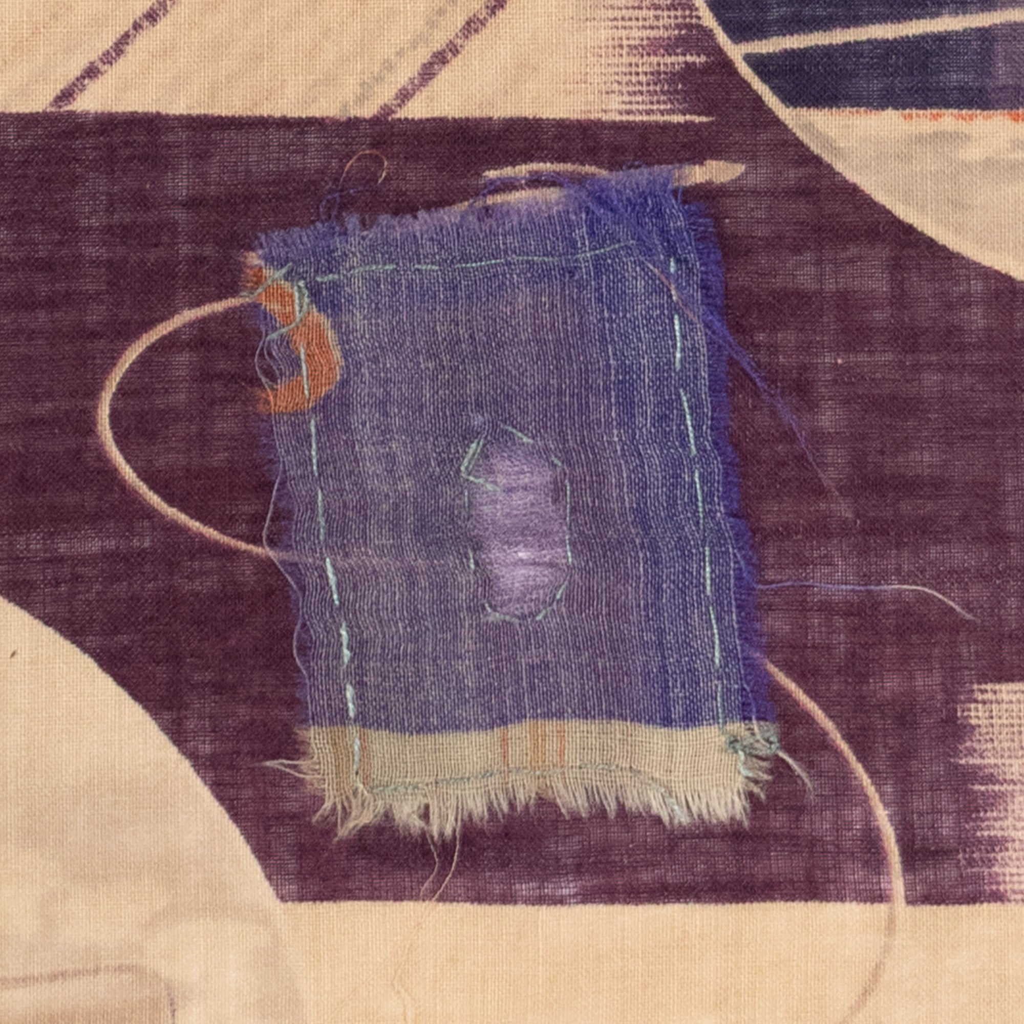Single Printed Cotton Whaling Panel
