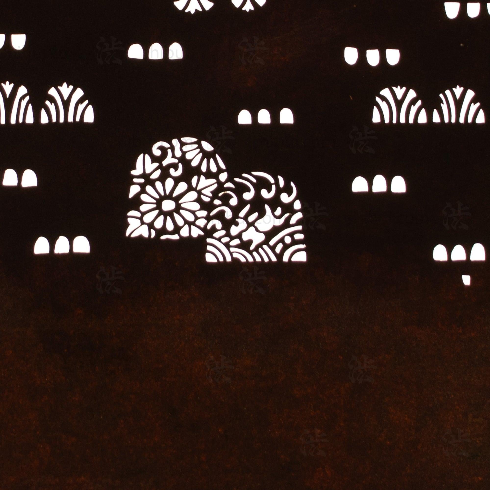 Meiji Rabbit Katagami | Japanese Lacquered Paper Stencil