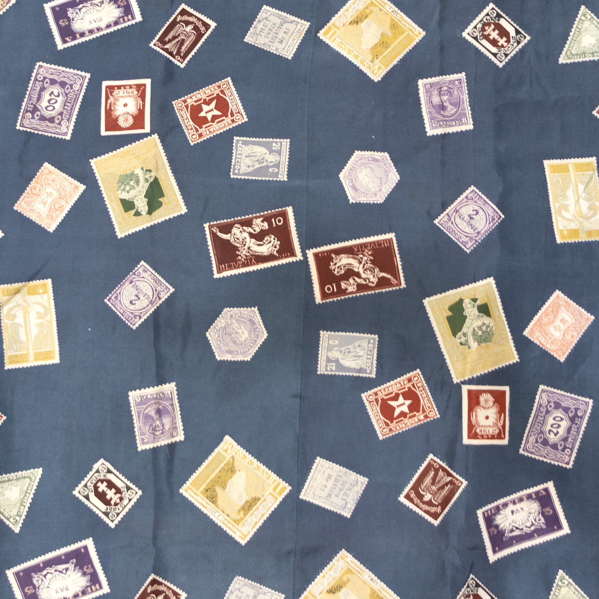 Rare Deco International Stamps Men's Juban Under Kimono