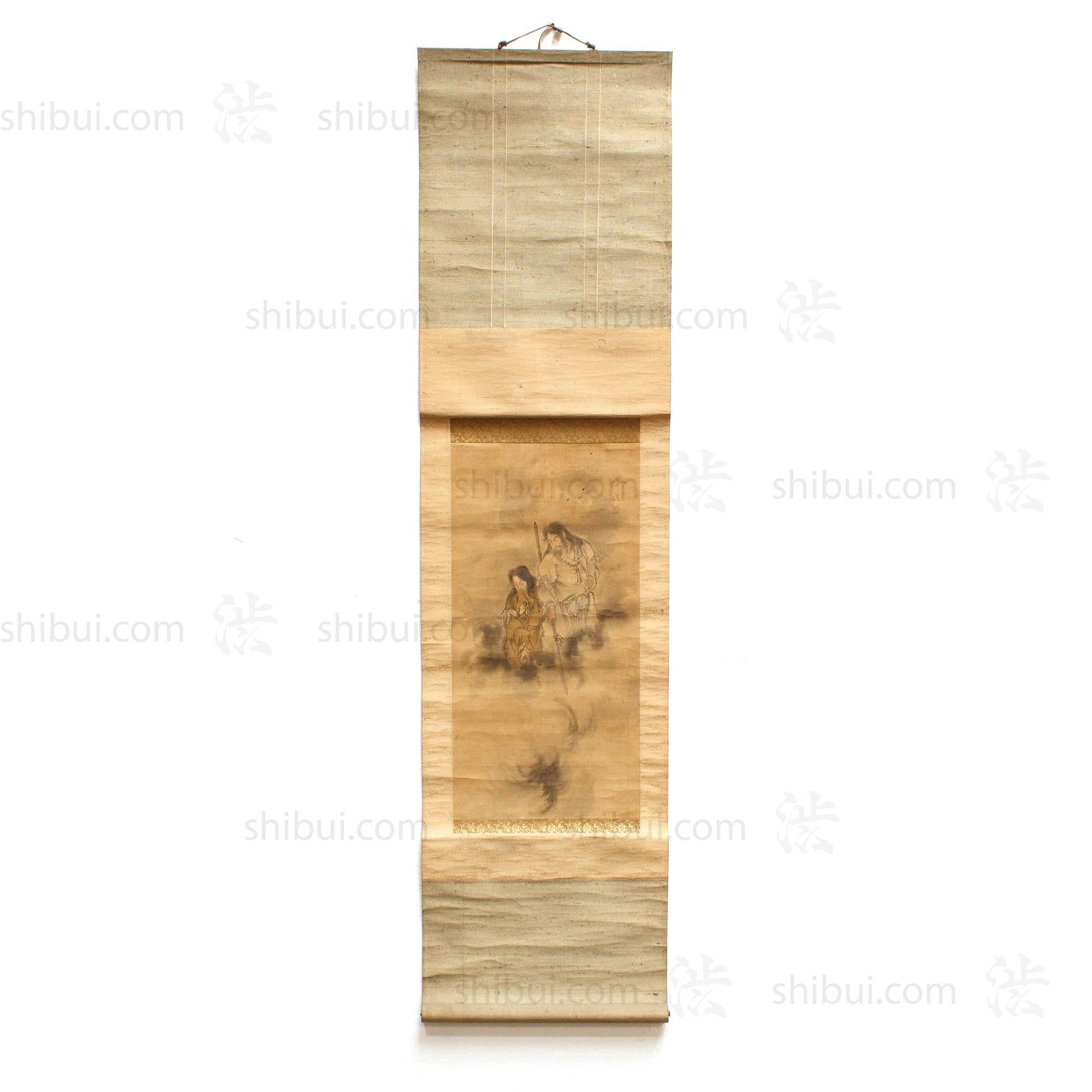 Antique Japanese Scroll Painting | Emperor Jimmu Scroll