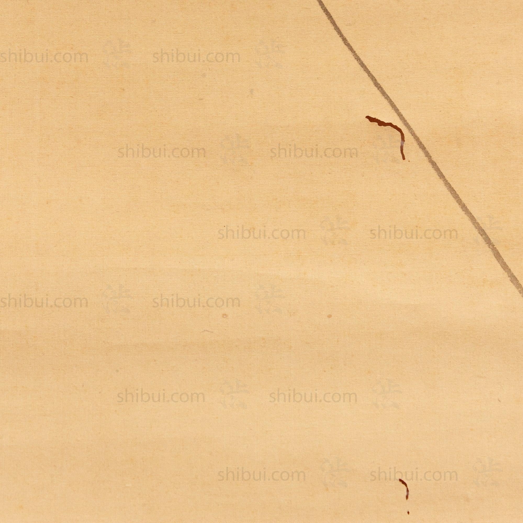 Antique Japanese Scroll Painting | Rooster & Hen